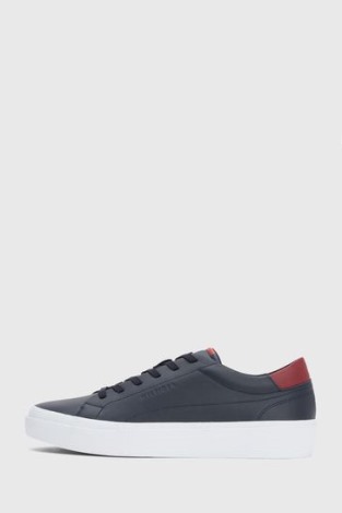 Zapatillas Prep Piel Tommy Hilfiger Argentina Azul