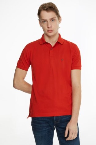 Polo Rojo Regular 1985 Tommy Hilfiger Argentina