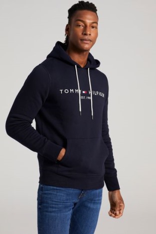 Tommy Hilfiger Argentina Core Logo Sudadera Con Capucha Azul