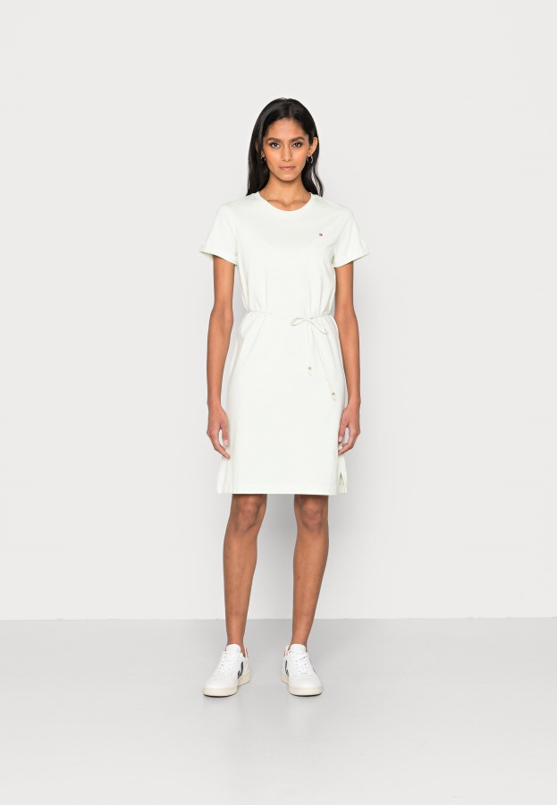 Cool Vestido Corto Vestido Jersey Tommy Hilfiger Argentina Acento Verde