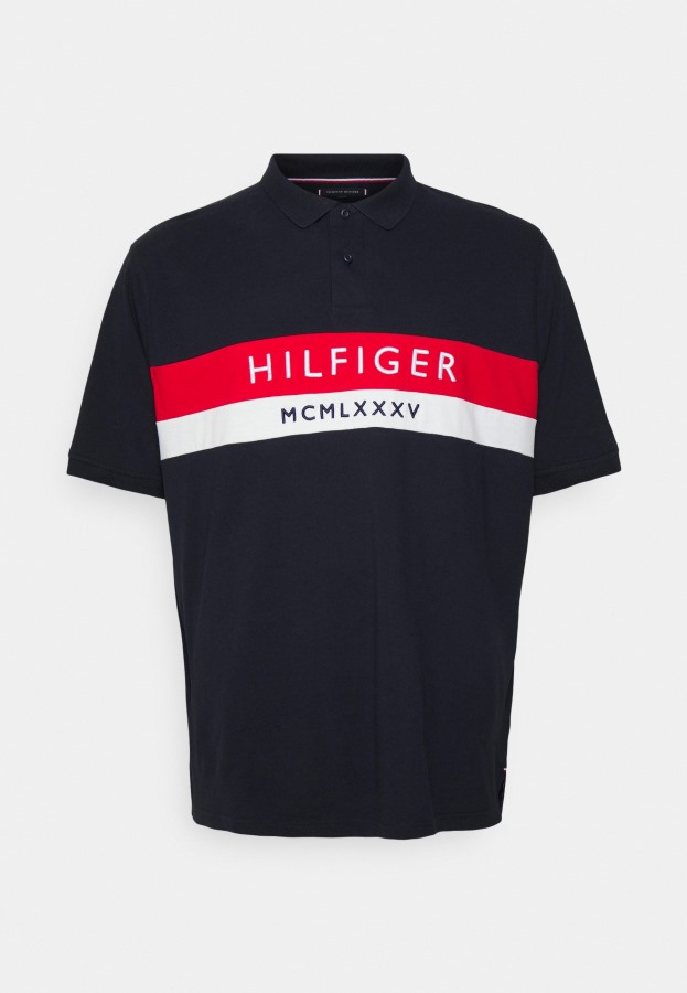 Polo De Tommy Hilfiger Argentina Con Logo Bordado Cielo Del Desierto