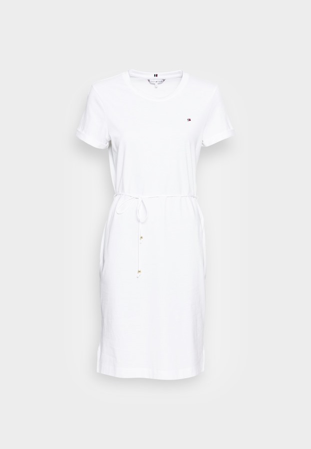 Cool Vestido Corto Vestido Jersey Blanco Tommy Hilfiger Argentina