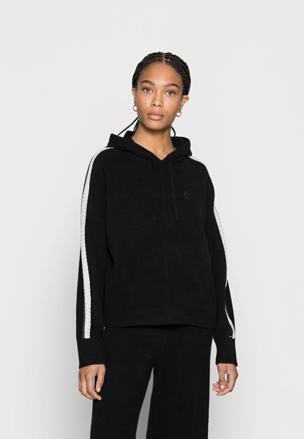 Tommy Hilfiger Argentina Negro Flex Sudadera Con Capucha Suéter Suéter