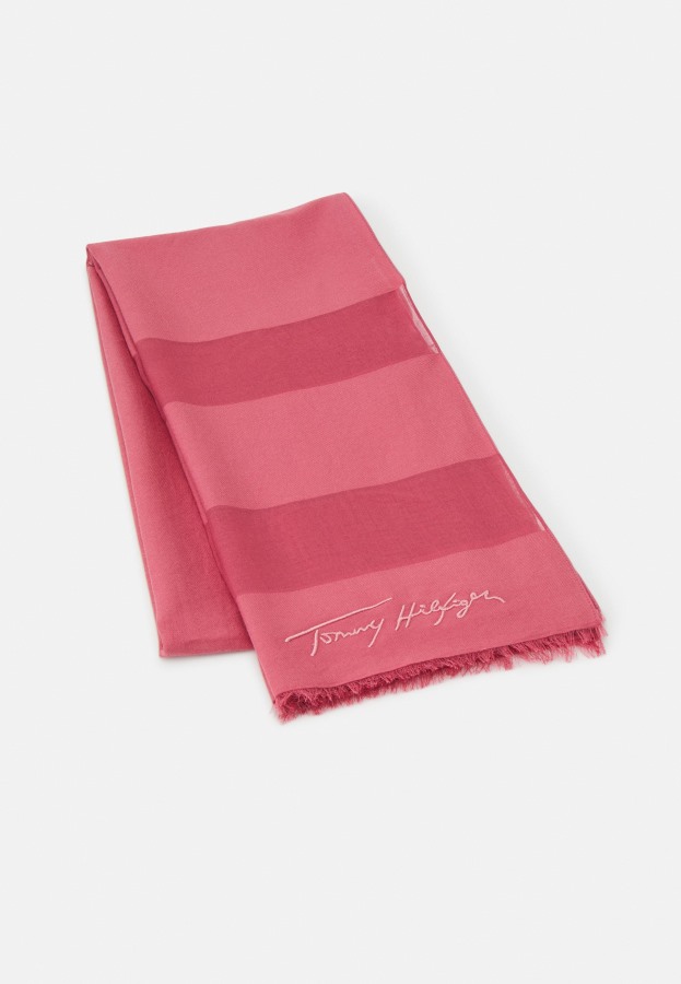Tommy Hilfiger Argentina Inglés Rosa Icónica Bufanda Suave
