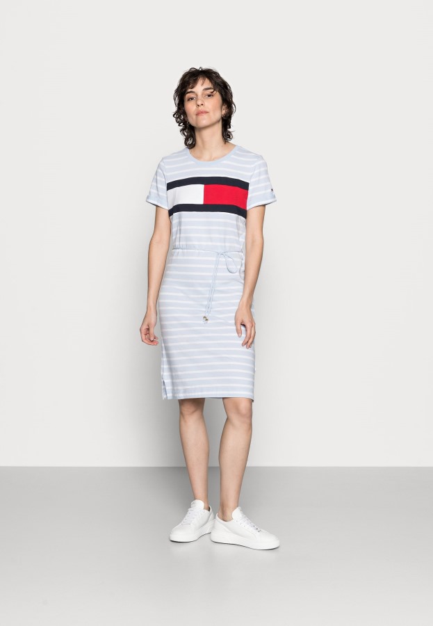 Clásico Brenton/breezy Azul Tommy Hilfiger Argentina Verano Bandera Jersey Vestido