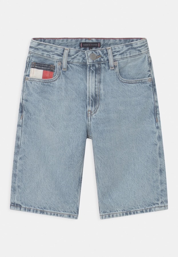 Shorts De Mezclilla Rectos Modern Azul Denim Tommy Hilfiger Argentina