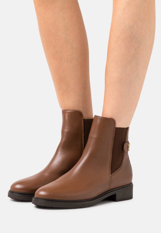 Tommy Hilfiger Argentina Coin Flat Boot Botines Clásicos Invierno Cognac