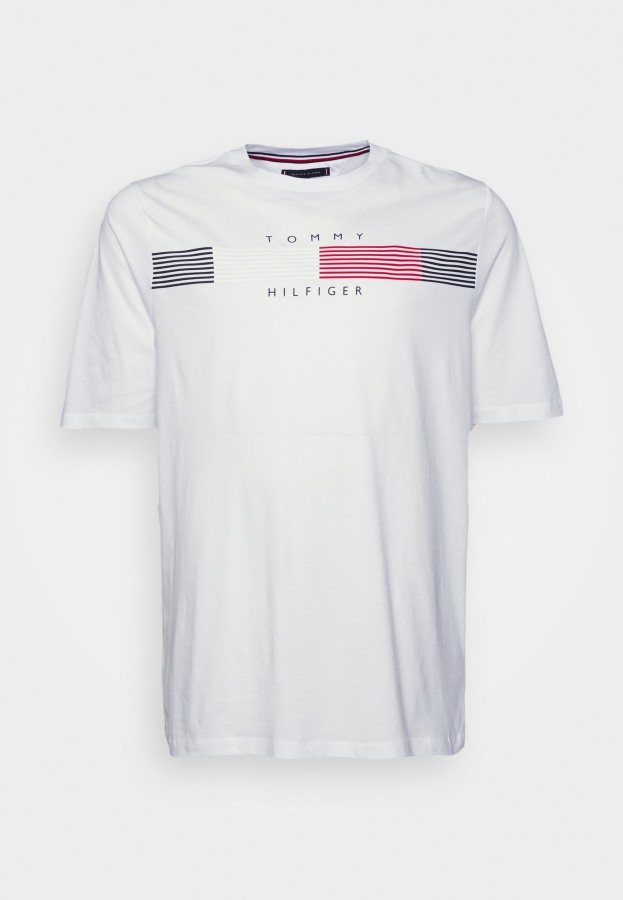 Camiseta Estampada Chest Corp Graphic Tee Tommy Hilfiger Argentina Blanco